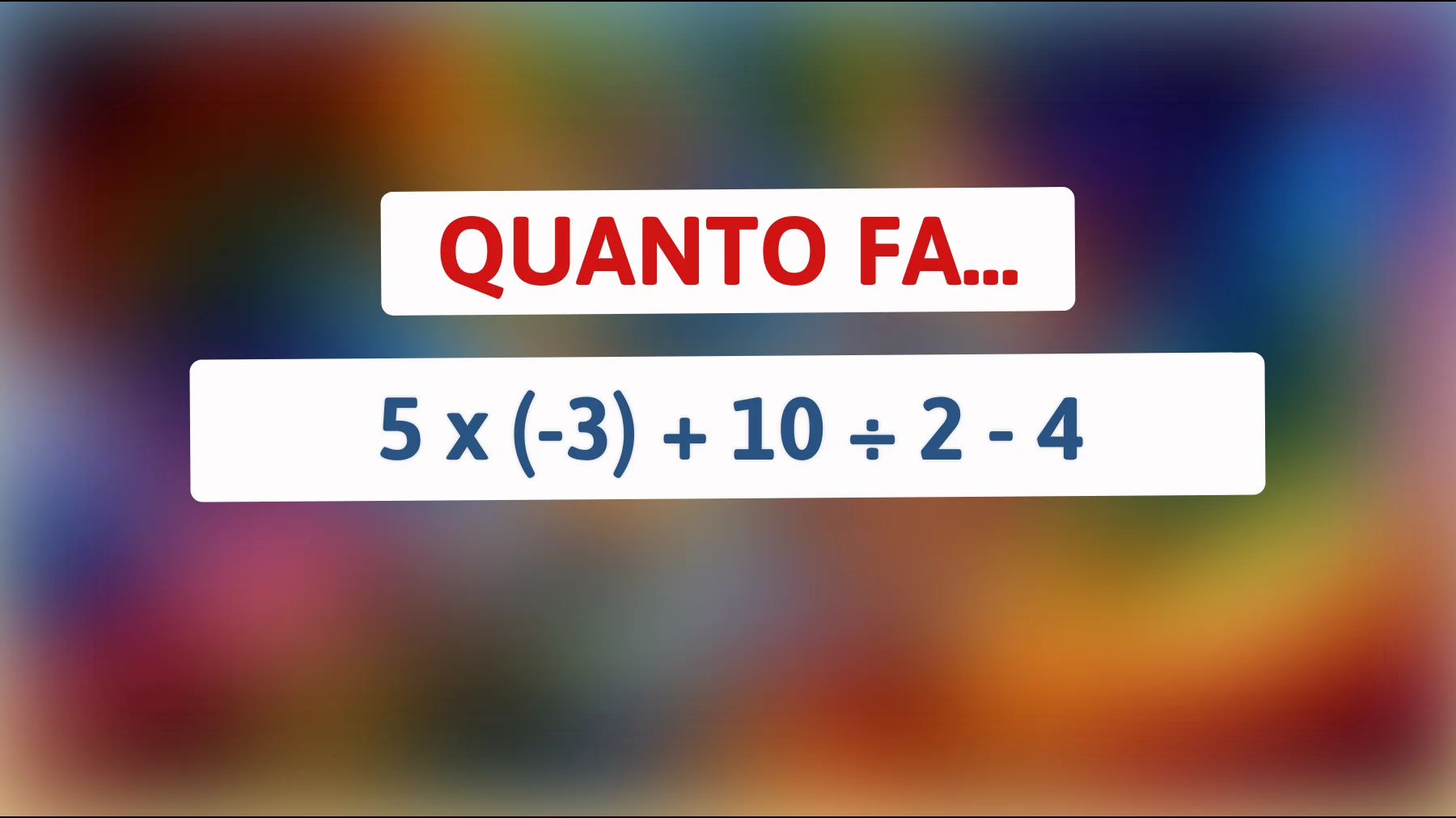 "Solo il 2% delle persone risolve questo rompicapo matematico al primo tentativo – Sei uno di loro?""