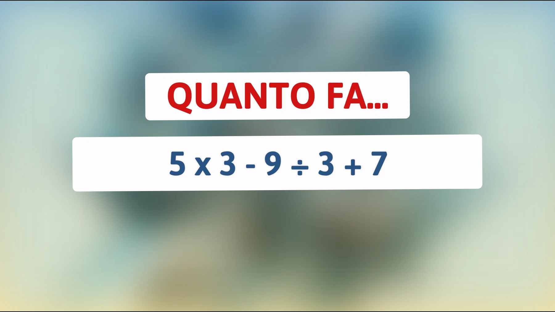 "Svelato il rompicapo aritmetico: Riusciresti a risolverlo? Solo il 2% degli adulti indovina la risposta!""