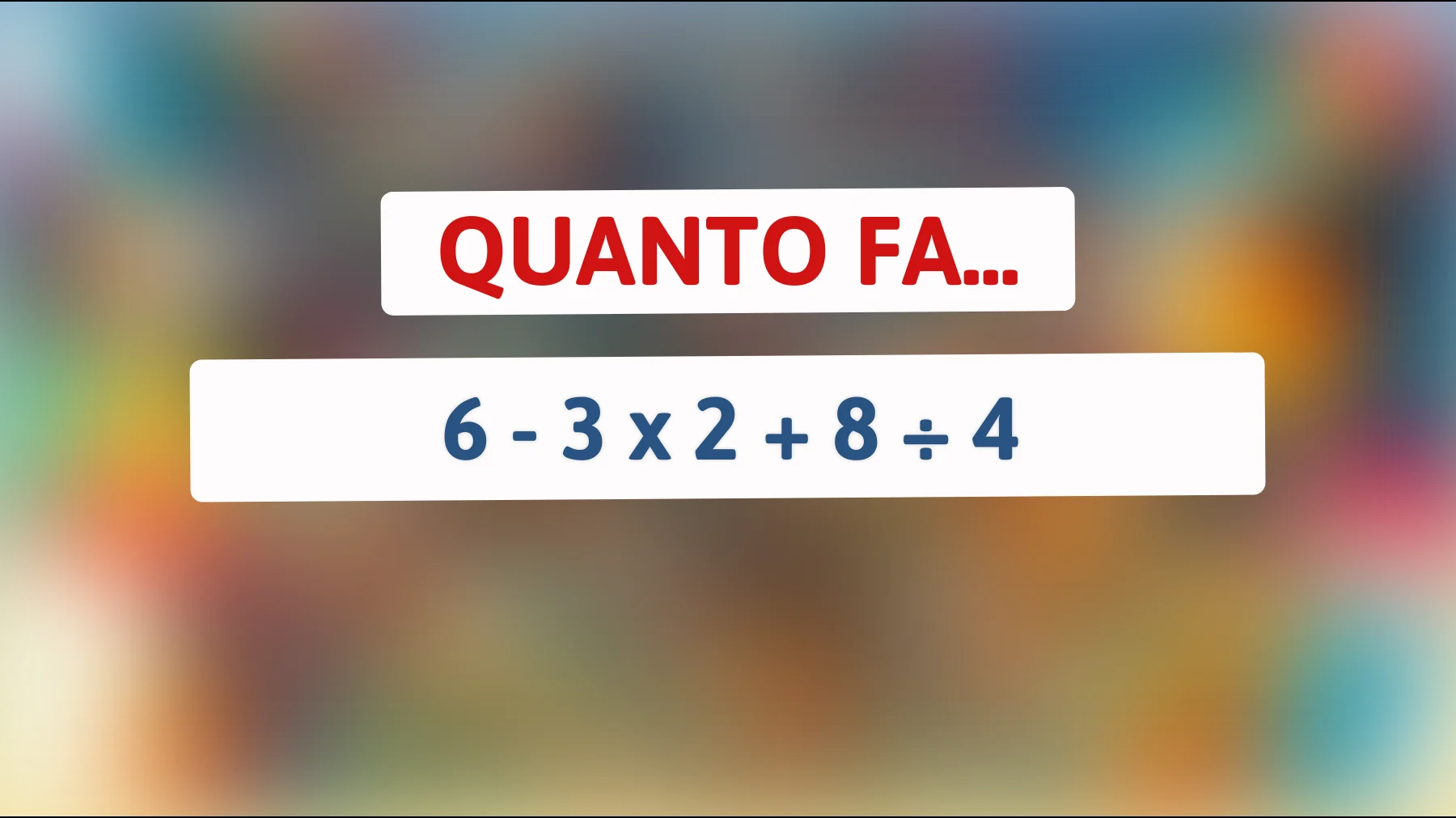 "Svelato l'indovinello che sta mettendo alla prova i geni del web: riesci a risolverlo in meno di 10 secondi?""