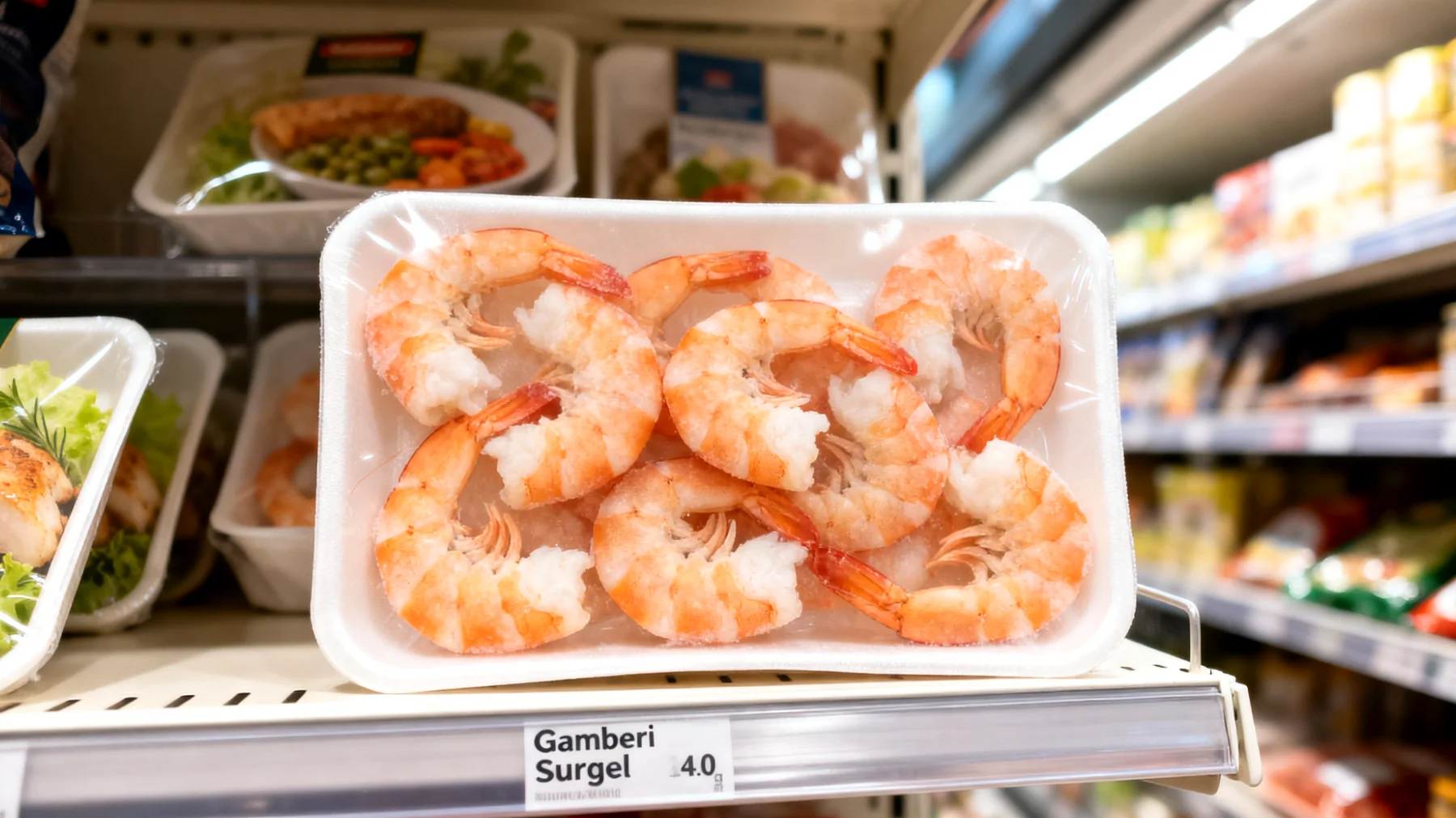 Gamberi surgelati"