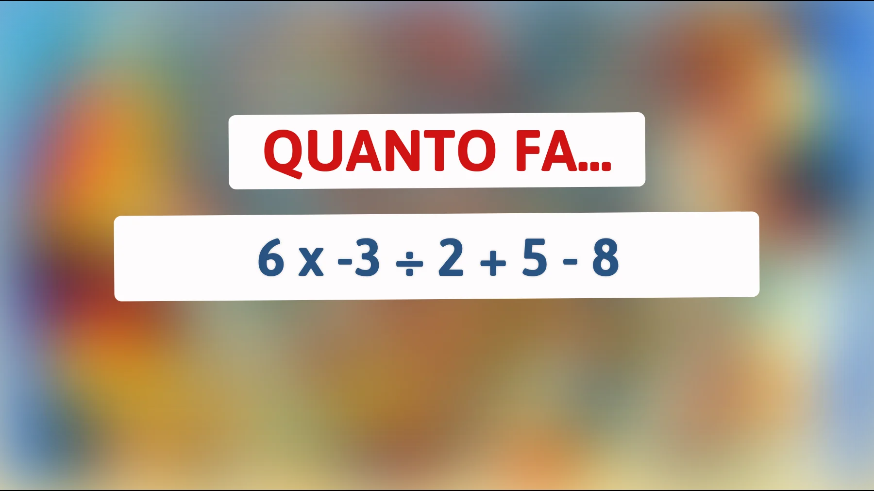 Risolvi l'indovinello matematico che solo il 2% delle persone riesce a capire! Sfida il tuo cervello ora!"