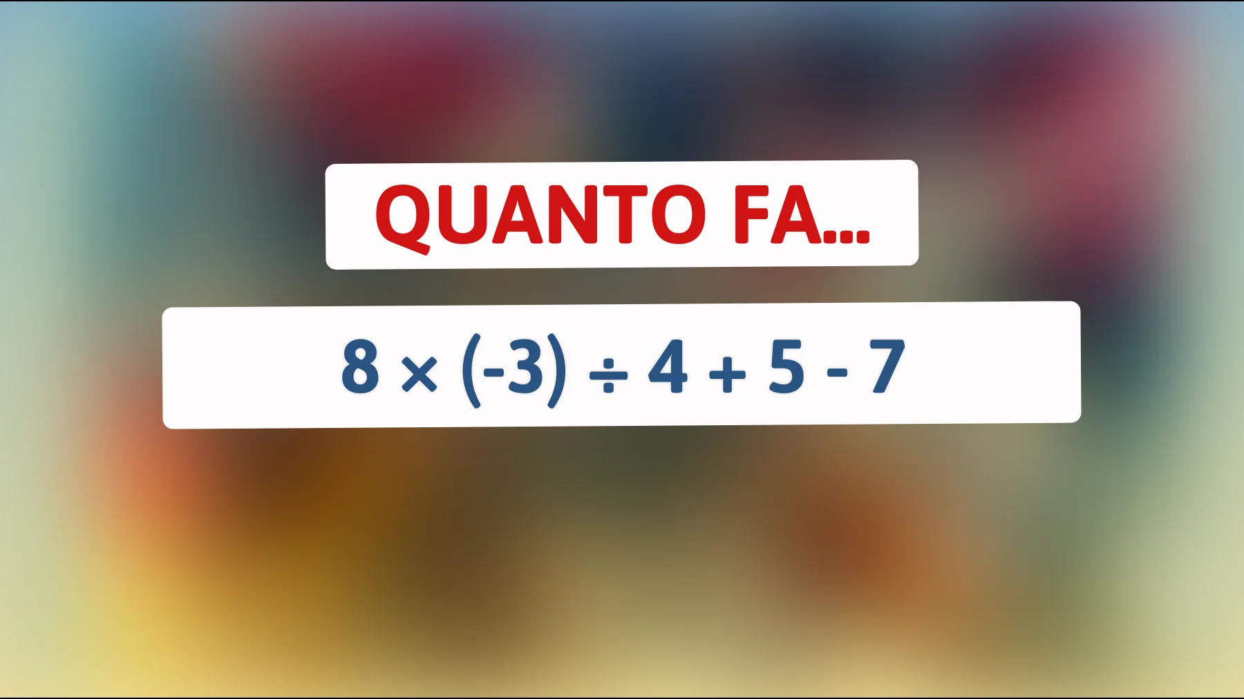 Risolvi questo enigma matematico che mette alla prova il tuo cervello: hai la stoffa del genio?"