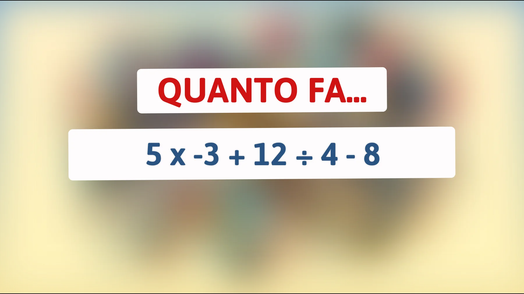 Scopri il segreto dell'enigma matematico che solo i veri geni riescono a risolvere! Sei all'altezza?"