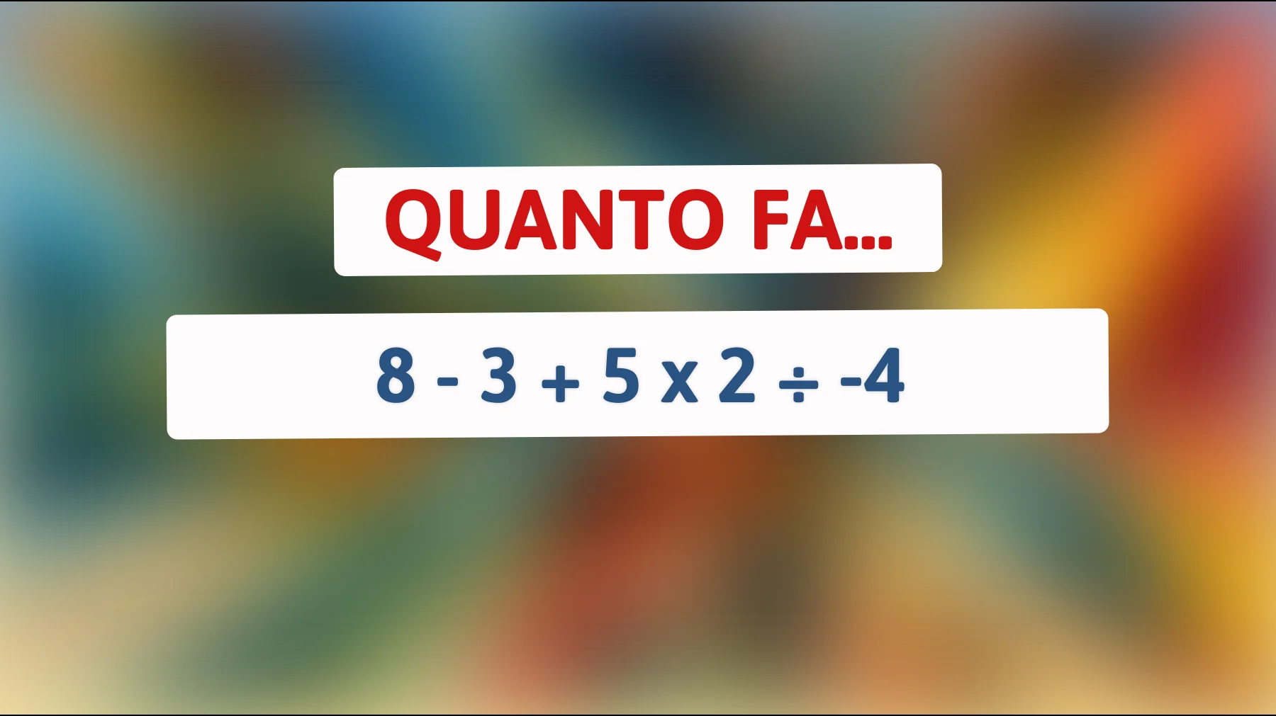Scopri se sei davvero un genio: solo il 1% delle persone risolve questo enigma matematico!"