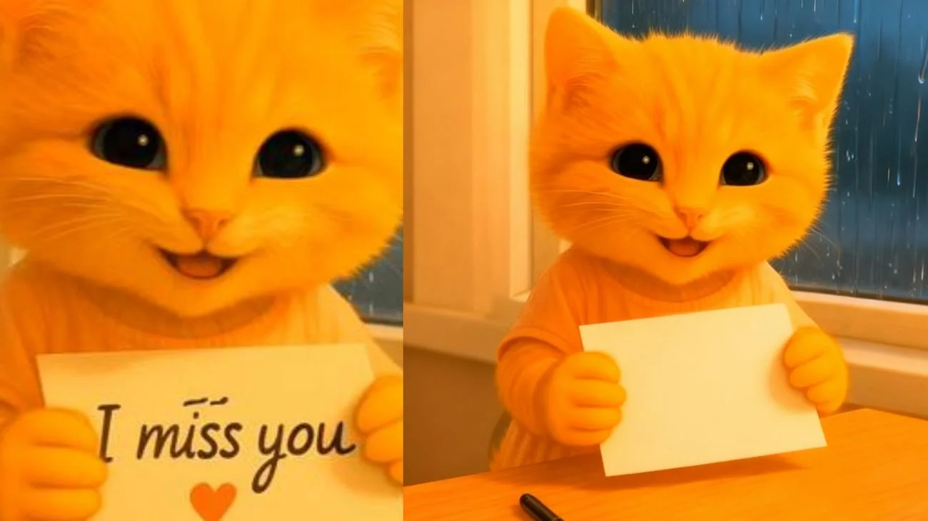 Invia questo al tuo gatto preferito! #WarmHealing #lattecat #cute #imissyou"