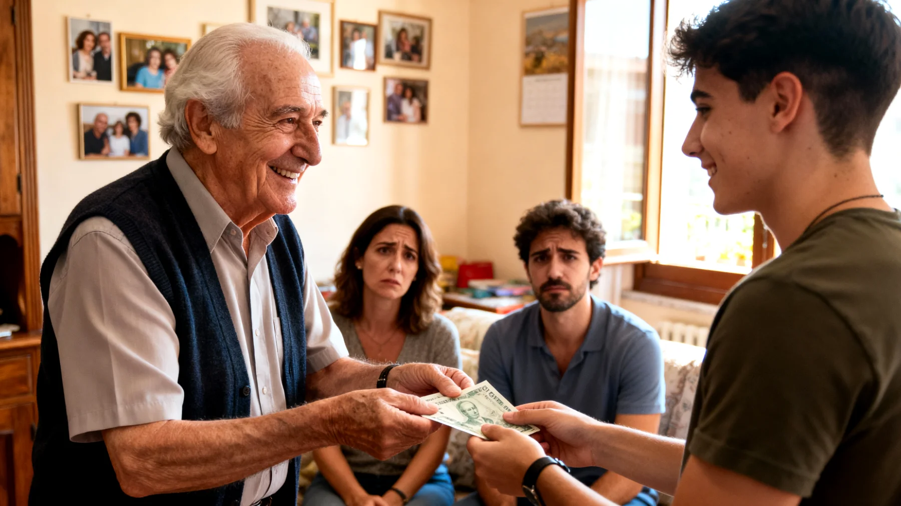 I nonni tendono a concedere tutto ai nipoti giovani adulti, evitando di porre limiti o di confrontarsi su scelte di vita poco responsabili, creando tensioni con i genitori e impedendo ai nipoti di sviluppare autonomia e senso di responsabilità."